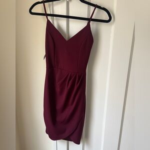 LULUS Dress, short, purple, spaghetti strap.